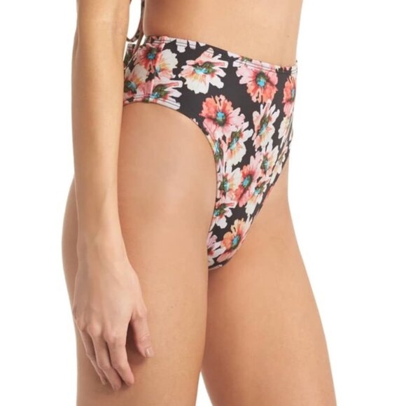 🎁 NWOT LEITH High Waisted Floral Bikini Bottoms - Picture 2 of 7